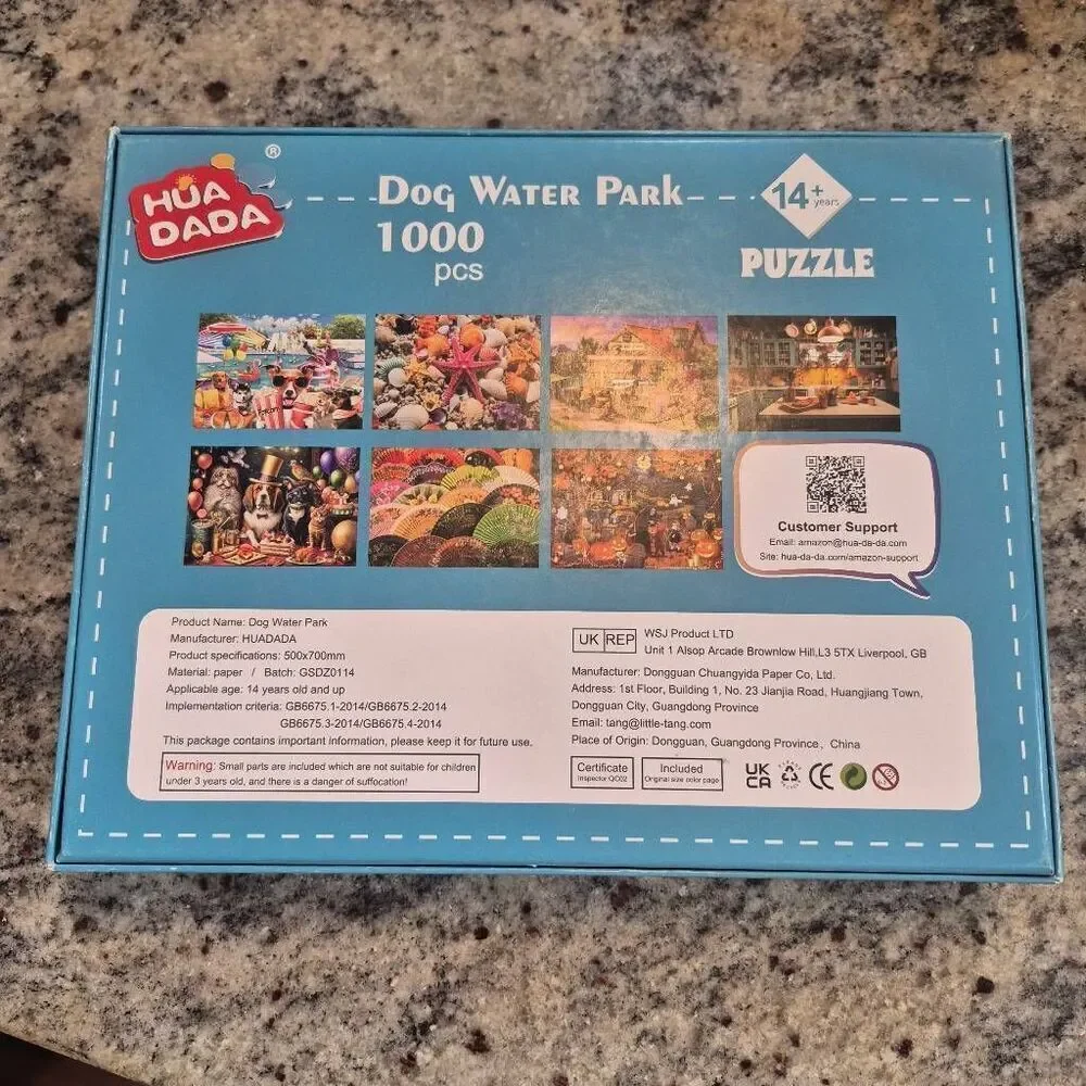 Huadada Dog Water Park 1000 pc Jigsaw Puzzle